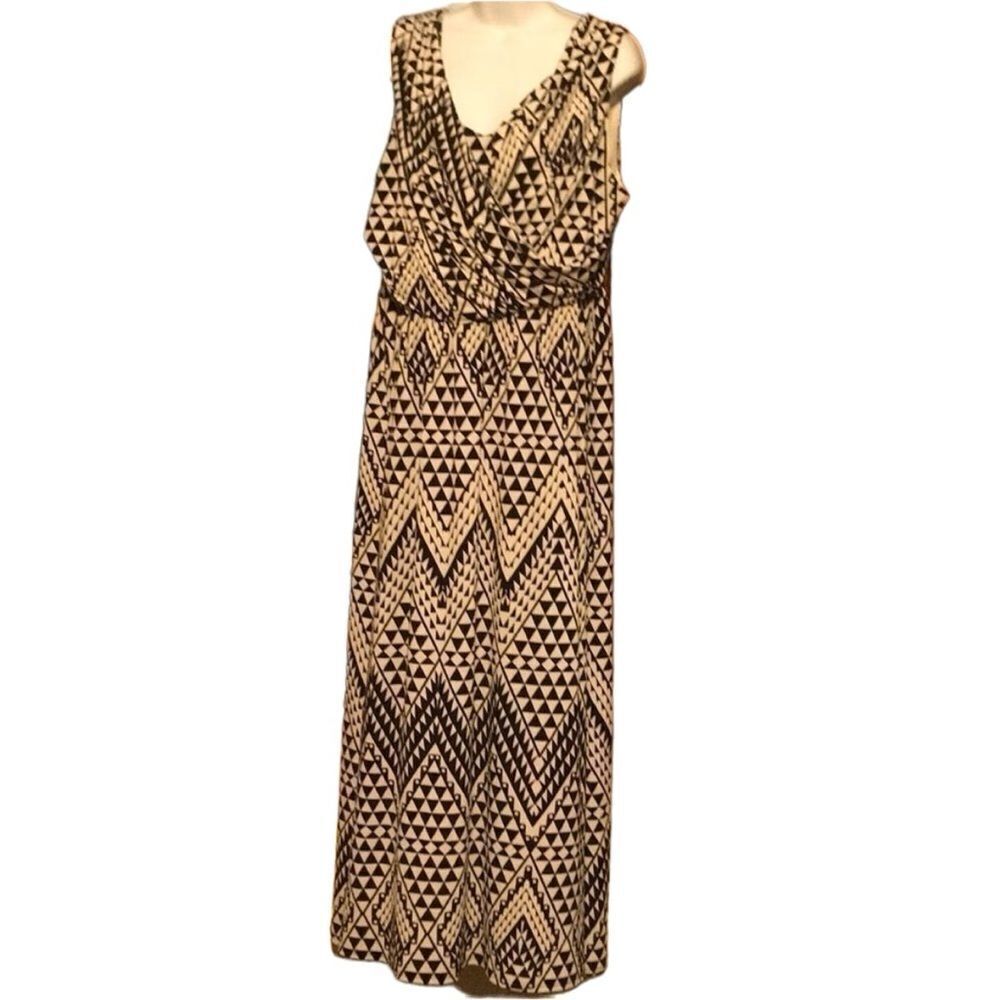 Curations Boutique Cream & black Maxi Dress